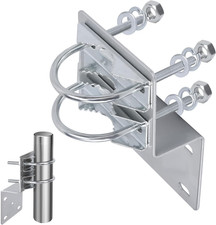 Pole Mounting Bracket Double U Bolt Clamp V Jaw Bracket Not Pole