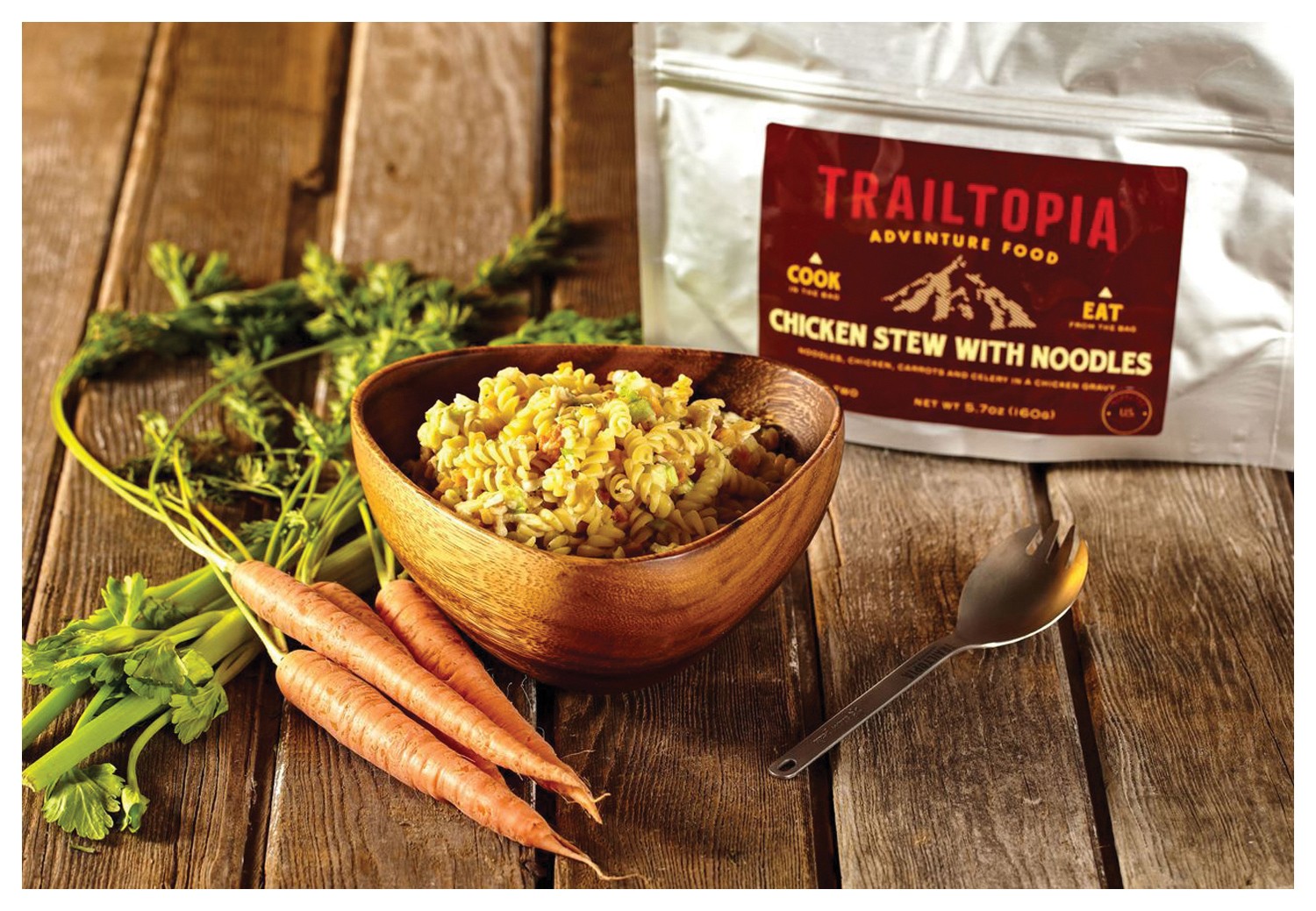 Trailtopia Chicken Stew with Noodles Gluten-Free Backpacking Meal for Outdoor 4190₽