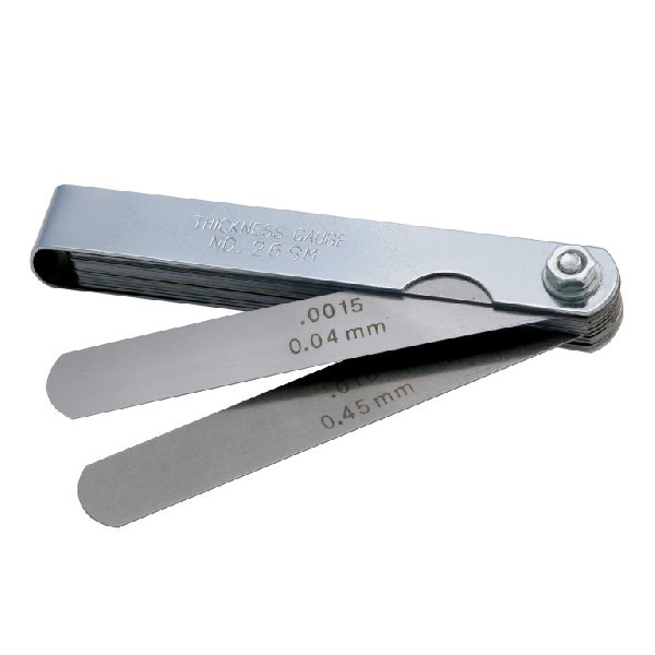 CPT0611805 Feeler Gauge 26 Pieces Dual Marked Inches Millimetres By Carpoint