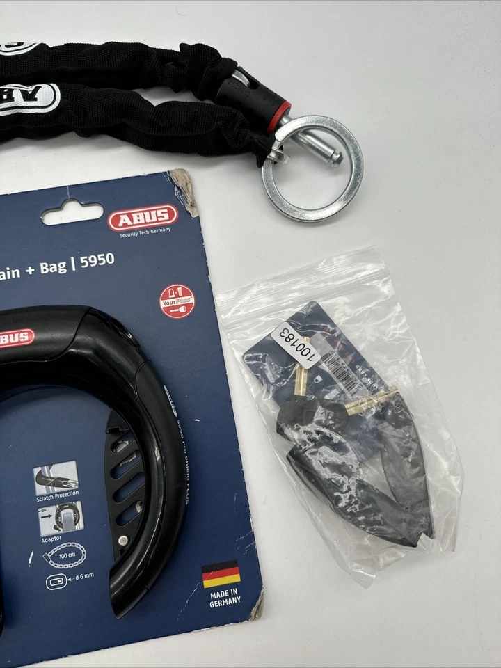 ABUS Pro Shield 5950 NR Frame Lock + Frame Lock Chain 6KS/85 + ST5950 Lock Bag - Image 4 of 4