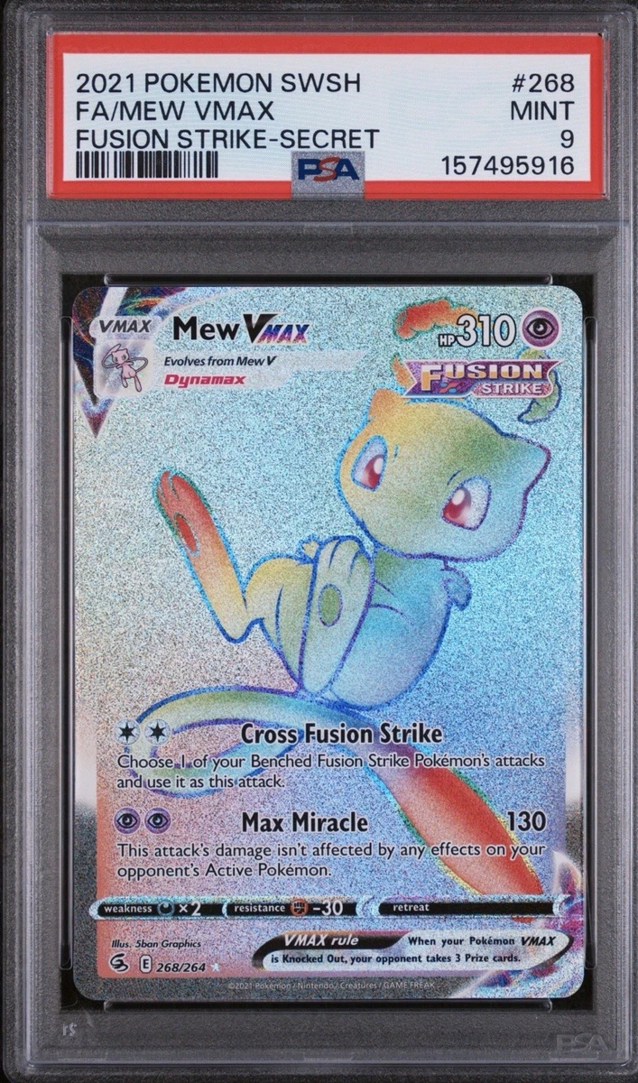 Mew Pokémon TCG Профессиональный Спортивный Аутентификатор (PSA