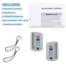 2pcs Remote Control for 300MHz Linear Multicode 10 DIP Gate Opener