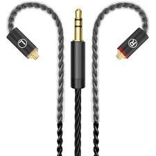 Premium HiFi IEM Cable - Silver-Plated 3.5mm to MMCX Cord, Lossless-S