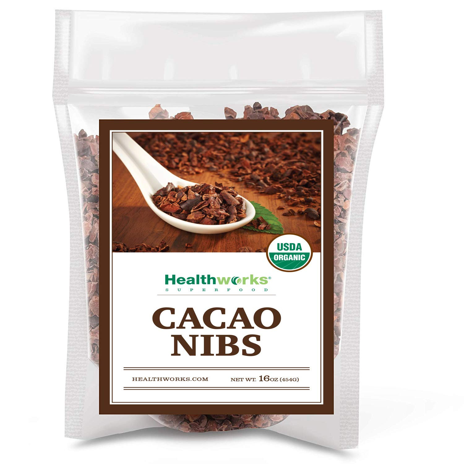 Superfoods Cacao Nibs Organic - 16 Oz / 1 Lb - Criollo Bean - Raw Unsweetened Ch