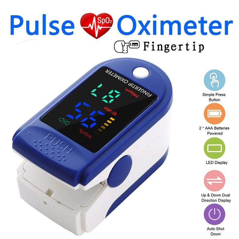 Finger Pulse Oximeter Blood Oxygen Monitor SpO2 Heart Rate OLED Display