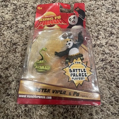 Kung Fu Panda Figures Po & Master Viper Battle Palace Playset (Mattel 2007)