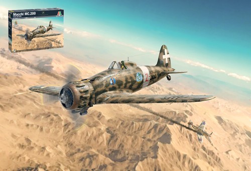 KIT MODELLINO AEREO STATICO ITALERI MACCHI M.C.200 SERIES XXI SCALA 1/48 - Foto 5 di 5