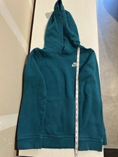Nike Youth Sweater Size Medium Teal Green Hoodie Pullover