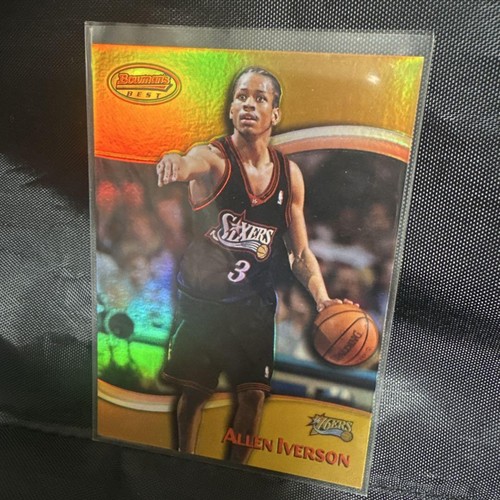 1999 Bowman Best Refractor Allen Iverson Philadelphia 76ers /400 #10 From Japan - Picture 5 of 24