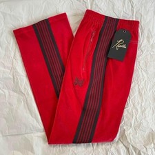 NEEDLES Track Pants Narrow Red x Black lines Size M New