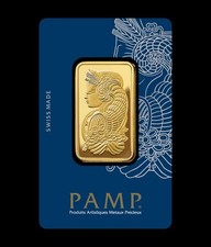 PAMP Suisse 1 oz 1 Ounce Gold Bar 999.9 Fine Gold Bar with Certificate 3500.00 per troy oz