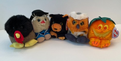 Lot of 5 Puffkins Plush Fall (Jack, Strut, Patches and more), w/tags
