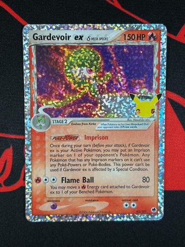 2021 POKEMON CELEBRATIONS CLASSIC COLLECTION GARDEVOIR EX-HOLO #93/101 NM+ ❤️‍🔥