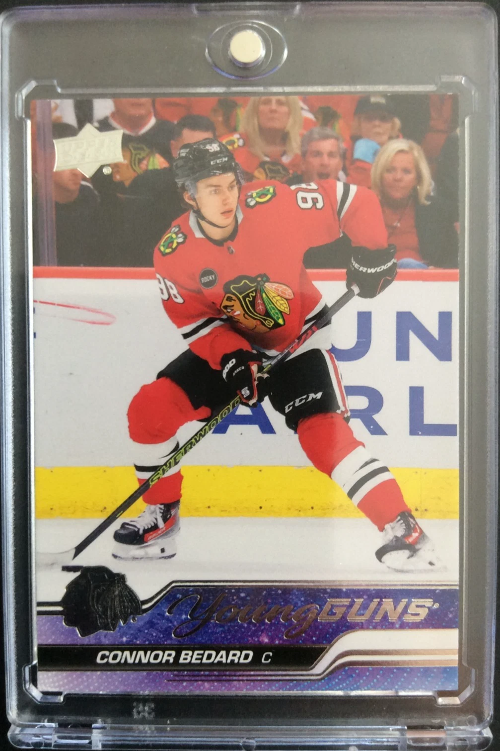 2023-24 Upper Deck Young Guns Hockey Rookie RC #451 Connor Bedard Ref2928
