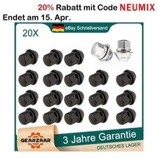 20x Radmuttern Kegelbund für Ford Alu Felgen M12x1,5 Mutter Mondeo Petopswngshbs