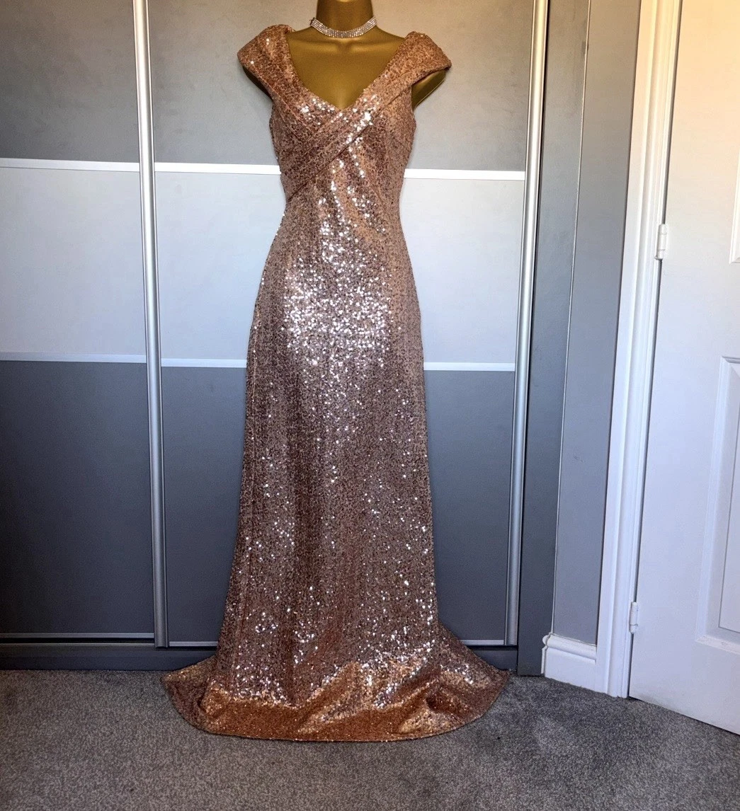quiz rose gold dress Maxi Dresses for Women for sale Category:HOLIDAY DRESSES