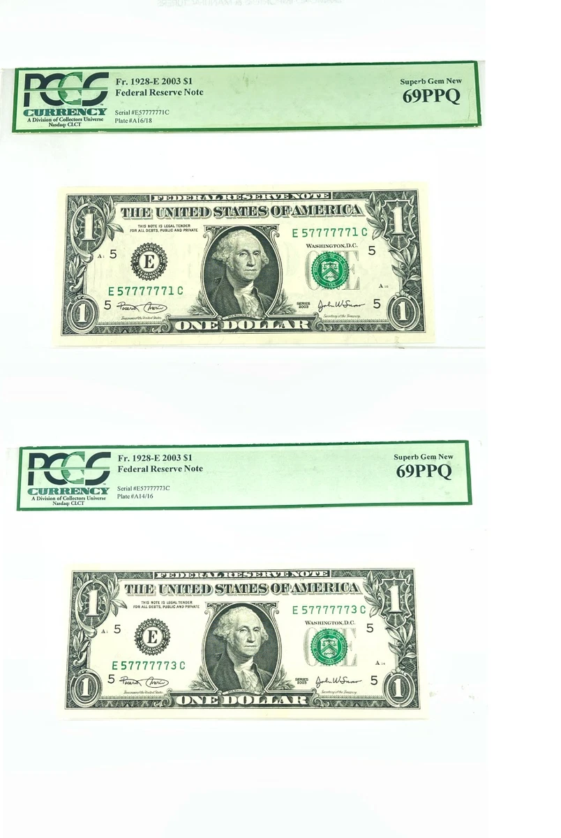 $1 Grade 69 US Federal Reserve Small Notes for sale | eBay