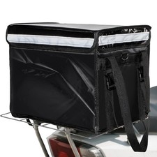 Insulated Food Delivery Bag for Bike, Pizza Delivery Bag with Divider and Rea...