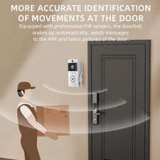 KEPEAK Doorbell 2-piece set Intercom Video Camera Door Ring Bell