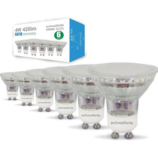 GU10 LED Bulbs Warm White 6 Pack 4W (50W) LED Non Dimmable Downlights Lamps