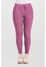 Cherokee Scrubs Mid Rise Tapered Leg Drawstring Pant CK095 DTMA Dusty Mauve