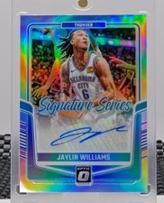 2024-25 Donruss Optic Jaylin Williams - Signature Series Auto Silver INVEST🔥