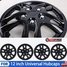 4pcs 12 Inch Universal Hub Caps Wheel Cover For R12 Tire Snap On Full Wheel