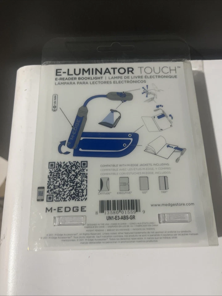 M-Edge E-Luminator Touch E-READER Book Light NEW IN ORIGINAL PACKAGE - Image 3 of 3