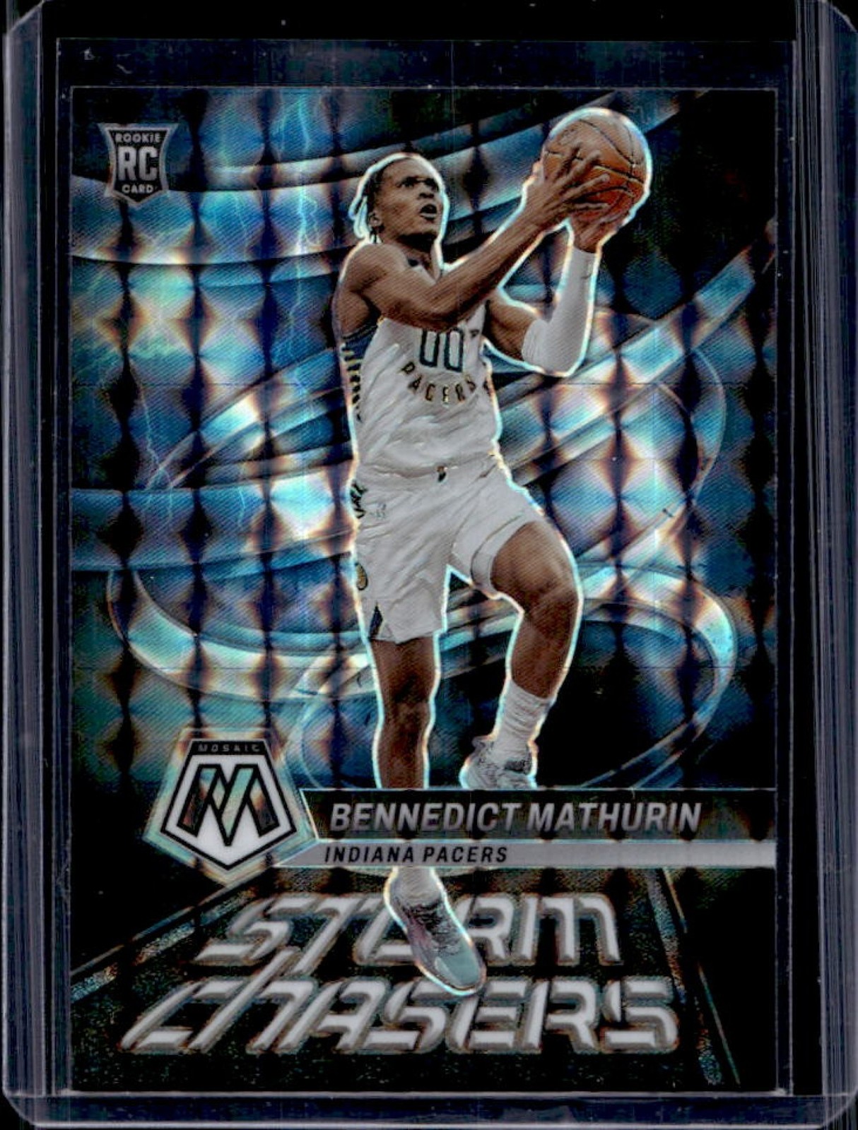 2022-23 Panini Mosaic Bennedict Mathurin Storm Chasers RC Rookie #15 Pacers
