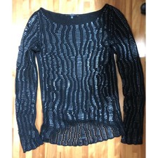 GUCCI Leather Knit Sweater from Japan Women Tops Knitwear Sweaters