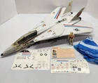 1983 GI Joe Skystriker XP-14F 100% Complete W Figure + Sticker Sheets Card Etc