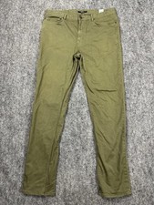 Quince Pants Mens 34x34 Olive Green Stretch 5-Pocket Traveler Smart Chinos Dress