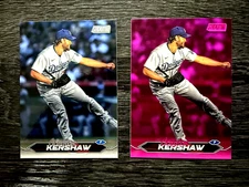 Clayton Kershaw 2024 Topps Stadium Club Pink Foil & Base Variations #162