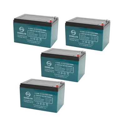 4 Pack 6-DZM-12 12V 12Ah 6-DZF-12 Rechargeable Battery for Go Kart Razor e-Bi...