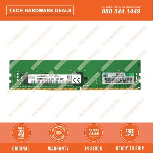 P00918-B21    HPE 8GB (1x8GB) Single Rank x8 DDR4-2933 CAS-21-21-21 Registered S
