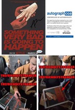 Adam DiMarco signed "SOMETHING VERY BAD TO HAPPEN" 8x10 Photo EXACT PROOF a ACOA