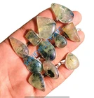 Bulk Sale ! Prehnite Gemstone Rings Lot 10pcs 925 Sterling Silver Plated Ring