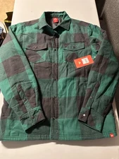 NWT Men’s EMS Eastern Mountain Sports Woodland Insulated Flannel Jacket S NICE!
