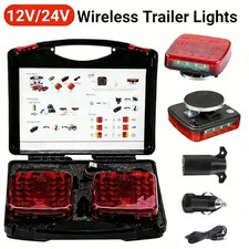 Magnetic Wireless Led Trailer Lights Tail Tow Lights Camper Rv Boat Caravan