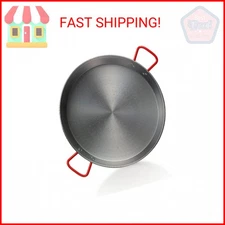 Garcima 9.5-inch Carbon Steel Paella Pan, 24cm