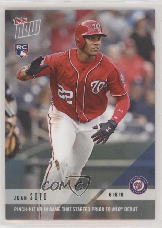 2018 Topps Now /2357 Juan Soto #337 Rookie RC fo7
