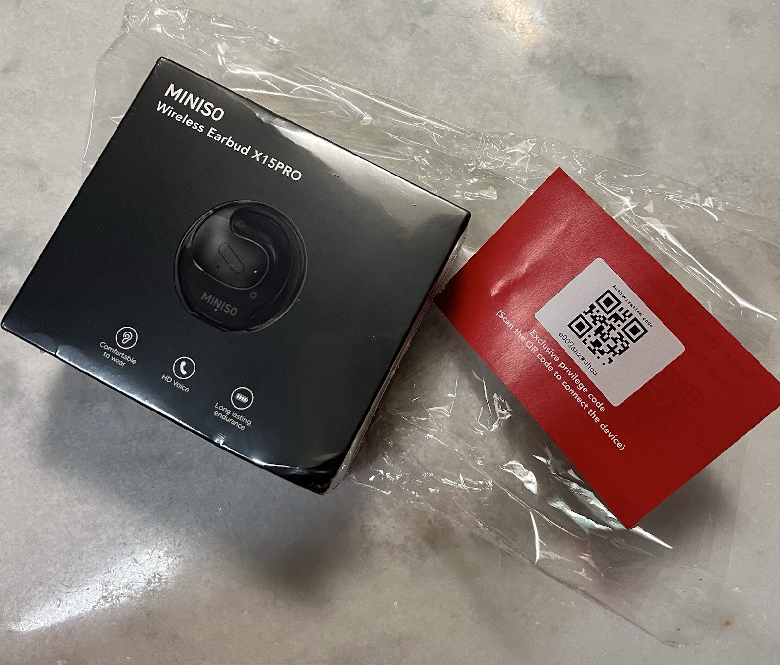 Miniso Wireless Earbud X15PRO V5.4 Black HD Sound New In Box Sealed