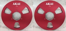 One Pair 10.5'' red AKAI Tape reel High Quality Aluminum Take Up Reel