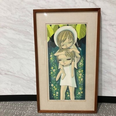 Shuzo Ikeda Piggyback Ride Holzschnitt 1981 signiert ED 198/250 japanische Kunst