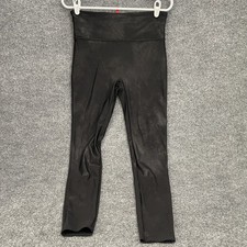 Spanx Faux Leather Leggings Womens Size XL Black