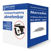 Auto Hak AnhäNgerkupplung Abnehmbar für Mercedes V-Klasse Marco Polo Typ W447