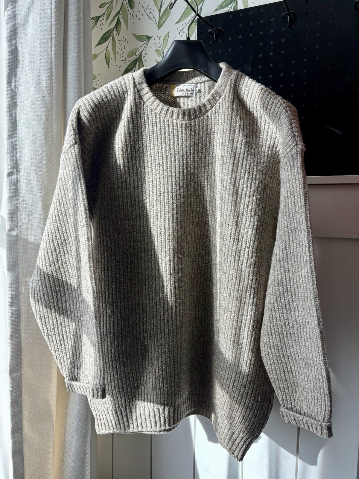  Vintage Robert Mackie Men’s Marled Wool Sweater Size Large Made In Scotland  