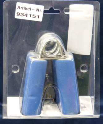 1530. Softgriff Handtrainer, 2 Stück, blau, Neu