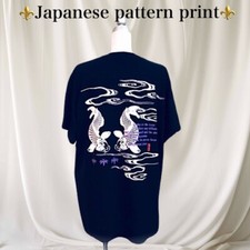    Brand new   Unisex   Japanese Graphic Wagara   Koi Fish T-Shirt   Oversized