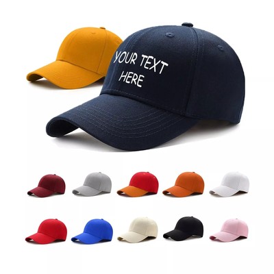 Personalized Baseball Cap Custom Hat Image Photo Logo Text Pick Color Custom Hat